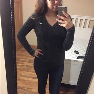 Hollister knit gray sweater